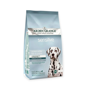 Arden Grange Dog Adult Medium Sensitive корм для собак средних пород, с белой рыбой - 14 кг