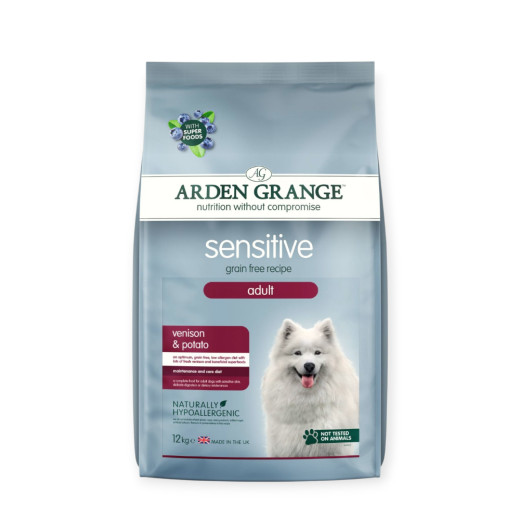 Arden Grange GF Dog Adult Large Sensitive корм для, с олениной - 12 кг