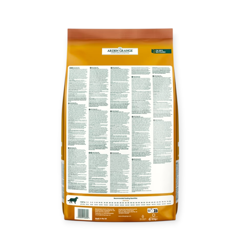 Arden Grange Dog Adult Fresh Duck & Rice корм для собак, с уткой - 12 кг