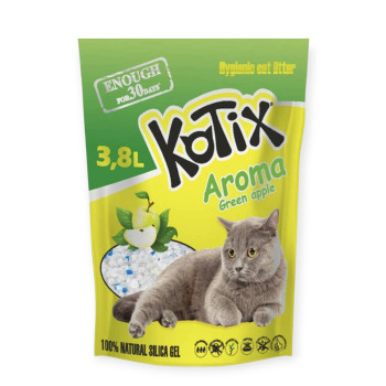Kotix Aroma силікагелевий наповнювач, з ароматом яблука - 3,8 л