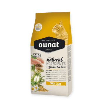 Ownat Daily Care корм для кошек, с курицей - 4 кг