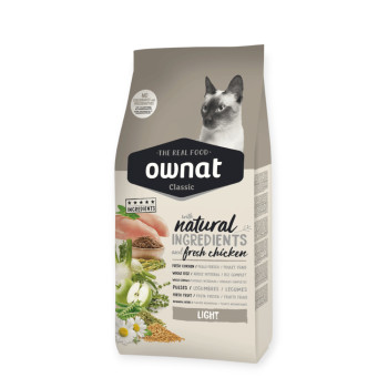 Ownat Adult Light корм для малоактивних котів, з куркою - 1,5 кг