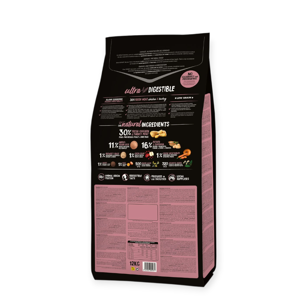 Ownat Ultra Puppy Medium корм для щенков, с курицей и индейкой - 400 г