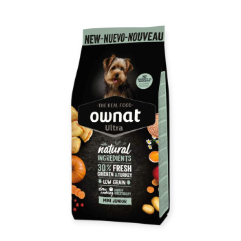 Ownat Ultra Puppy Mini корм для щенков малых пород, курица и индейка - 400 г