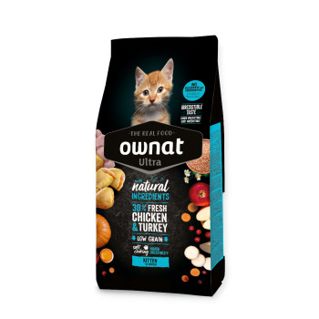 Ownat Ultra Kitten корм для кошенят, з куркою та індичкою - 1,5 кг