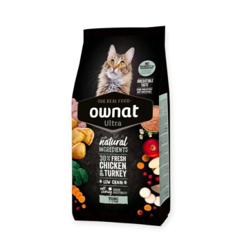 Ownat Ultra Cat Chicken корм для кошек, с курицей - 400 г