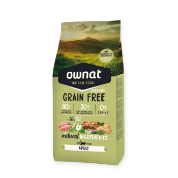 Ownat Prime Cat Adult корм для котів, з куркою та індичкою - 400 г