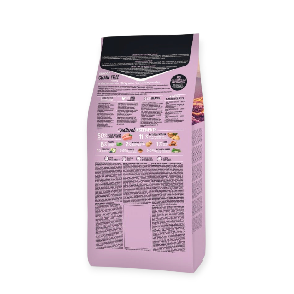 Ownat Prime Cat Sterilised для стерилизованных кошек, с курицей и индейкой - 1 кг