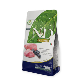 Farmina N&D GF Lamb & Blueberry корм для котів, з ягням та чорницею - 10 кг