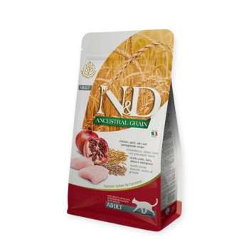 Farmina N&D Low Grain Chicken & Pomegranate корм для кошек с курицей и гранатом - 1,5 кг