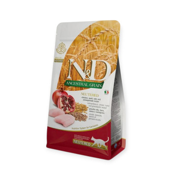 Farmina N&D Low Grain Neutered Chicken корм для стерилізованих котів, з куркою - 10 кг