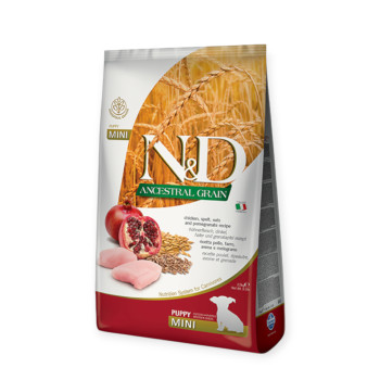Farmina N&D Low Grain Chicken & Pomegranate Puppy Mini для цуценят, з куркою та гранатом - 2,5 кг