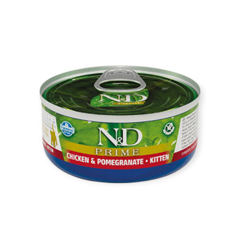 Farmina N&d GF Prime Chicken Kitten корм для котят, с курицей и гранатом - 70 г