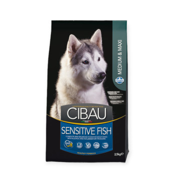 Farmina Cibau Sensitive Adult Medium & Max корм для собак, с рыбой - 12 кг