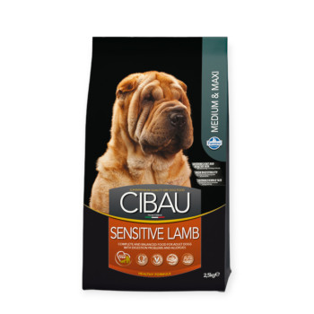 Farmina Cibau Sensitive Adult Medium & Max корм собак великих порід, з ягням - 12 кг