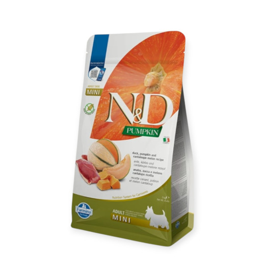 Farmina Pumpkin & Duck & Cantaloupe Adult Mini для собак малых пород, с уткой и дыней - 2 кг