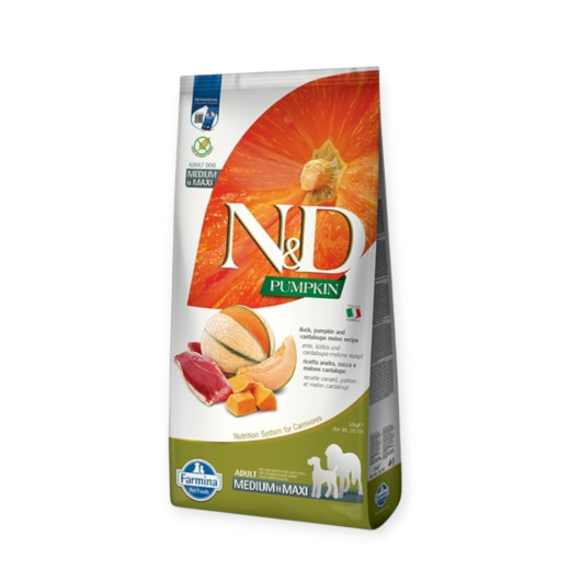 Farmina Pumpkin & Duck & Cantaloupe Adult Medium & Max , с уткой и дыней - 12 кг