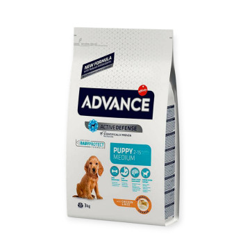 Advance Dog Medium Puppy корм для цуценят середніх порід, з куркою та рисом - 3 кг