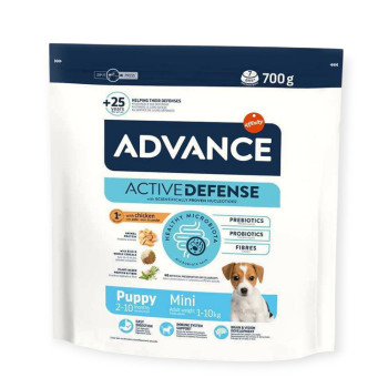 Advance Dog Mini Puppy корм для щенков малых пород, с курицей и рисом - 700 г