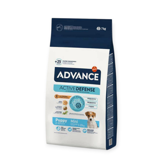 Advance Dog Mini Puppy корм для щенков малых пород, с курицей и рисом - 7 кг