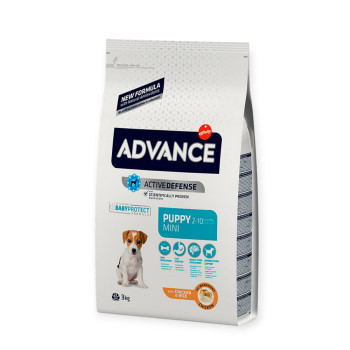 Advance Dog Mini Puppy корм для щенков малых пород, с курицей и рисом - 3 кг