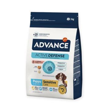 Advance Dog Puppy Sensitive для цуценят з чутливим травленням, з лососем та рисом - 3 кг