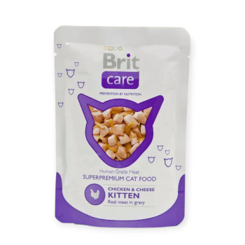 Brit Care Kitten Chicken & Cheese корм для кошенят, з куркою та сиром - 80 г