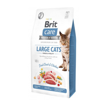 Brit Care Cat GF Large Cats Power & Vitality корм для котів великих порід, з куркою - 7 кг