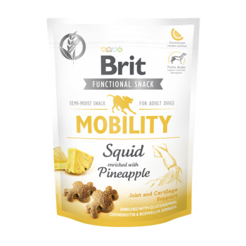 Brit Care Mobility ласощі для собак, з кальмаром та ананасом - 150 г