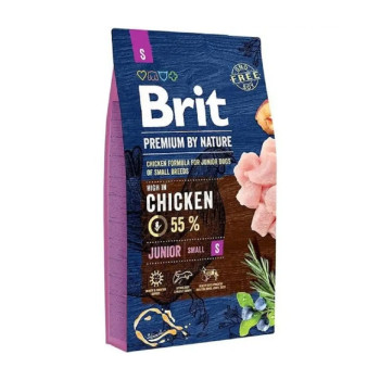 Brit Premium by Nature Junior S корм для цуценят малих порід, з куркою - 8 кг