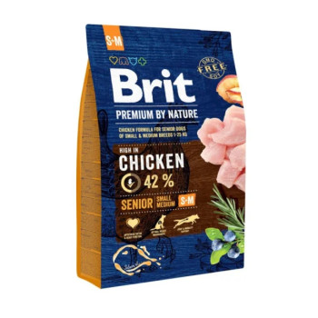 Brit Premium by Nature Senior корм для пожилых собак малых и средних пород, с курицей - 3 кг
