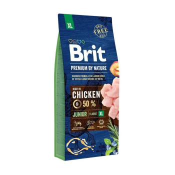 Brit Premium by Nature Junior XL корм для цуценят гігантських порід, з куркою - 15 кг