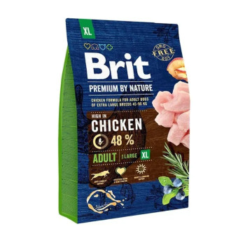 Brit Premium by Nature Adult XL корм для собак гигантских пород, с курицей - 3 кг