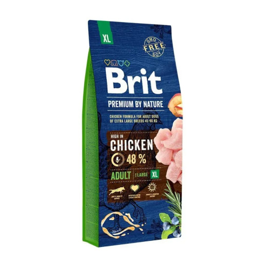 Brit Premium by Nature Adult XL корм для собак гігантських порід, з куркою - 15 кг