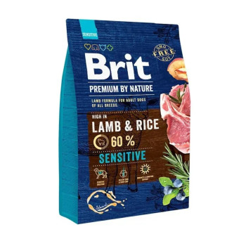 Brit Premium by Nature Sensitive Lamb & Rice корм для собак, з ягням - 3 кг