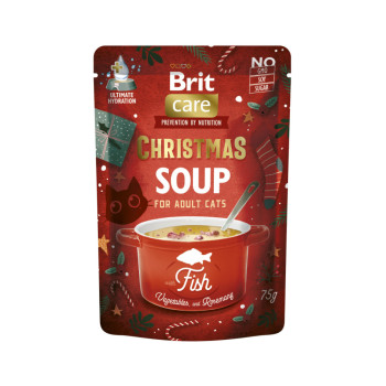 Brit Care Cat Christmas Fish Soup рождественский суп для кошек, с рыбой - 75 г