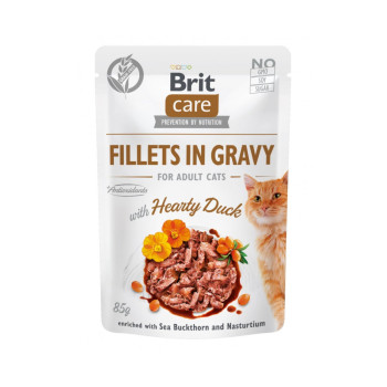 Brit Care Cat Fillets in Gravy Hearty Duck для кошек, с уткой - 85 г