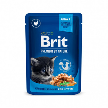 Brit Premium Kitten Chicken Chunks корм для кошенят, з курою - 100 г
