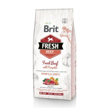 Brit Fresh Puppy Large Beef & Pumpkin корм для цуценят великих порід, з яловичиною - 12 кг
