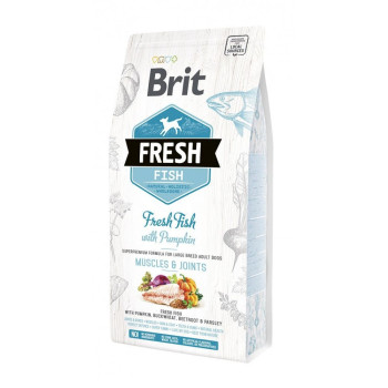 Brit Fresh Adult Large Fish & Pumpkin корм для собак великих порід, з рибою та гарбузом - 2,5 кг