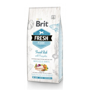 Brit Fresh Adult Large Fish & Pumpkin корм для собак великих порід, з рибою та гарбузом - 12 кг