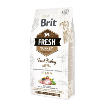 Brit Fresh Adult Light Fit Turkey & Pea корм для собак, з індичкою та горохом - 2,5 кг