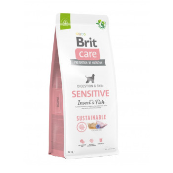 Brit Care Sustainable Sensitive корм для собак, з рибою та комахами - 12 кг
