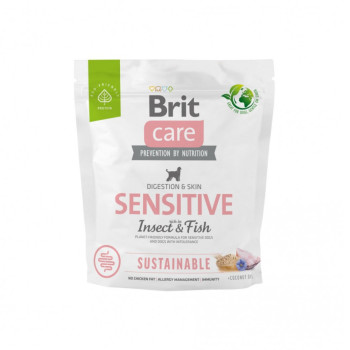 Brit Care Sustainable Sensitive корм для собак, з рибою та комахами - 1 кг