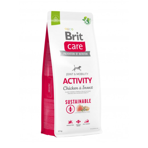 Brit Care Sustainable Activity Adult корм для собак, с курицей и насекомыми - 12 кг