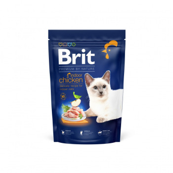 Brit Premium by Nature Cat Indoor Chicken корм для котів, з куркою - 1,5 кг