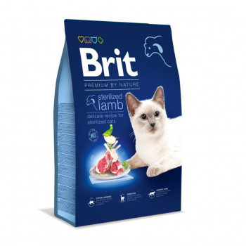 Brit Premium by Nature Cat Sterilized Salmon, корм для кошек, с лососем - 8 кг