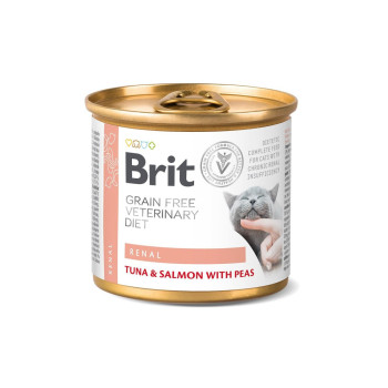 Brit GF Veterinary Diets Renal диета для кошек при почечной недостаточности - 200 г