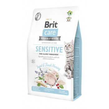 Brit Care Cat Sensitive Insect & Fresh Herring корм для котів, з комахами та оселедцем - 2 кг
