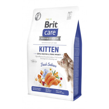 Brit Care Kitten GF Gentle Digestion Strong Immunity корм для кошенят, з лососем - 2 кг